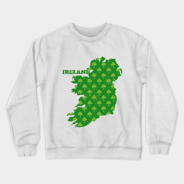 Ireland, Irish, Ireland Shamrock Crewneck Sweatshirt by maro_00